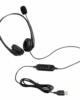 Headset USB Flexi Mic with Pouch Black – HS750