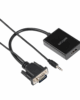 Astrum DA510 VGA to HDMI Adapter with Audio | Full HD 1080P