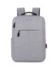 Backpack Travel Bag 15″ USB Port, Multi-Pocket Grey – LB200
