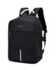 Backpack Travel Bag 15″ USB Port and Number Lock Black – LB220