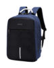 Backpack Travel Bag 15″ USB Port and Number Lock Blue – LB220