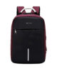 Backpack Travel Bag 15″ USB Port and Number Lock Red – LB220
