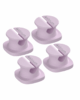 Mini Cable Clips 4-Pack Purple – CO060