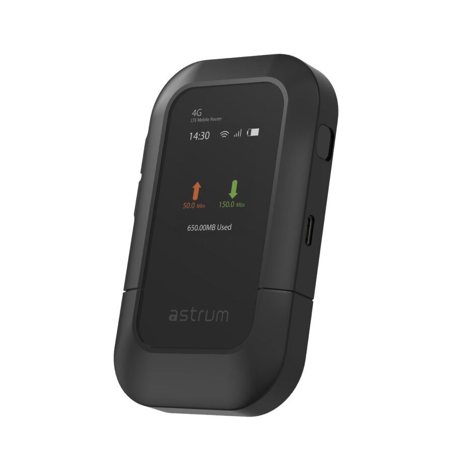 4G LTE WiFi 6 Mifi Wireless Router 150mbps LCD Display – WL510 – Astrum