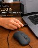 Astrum Full Size Wired Optical Mouse, 1600 DPI, 4 Buttons, 1.5m – ...