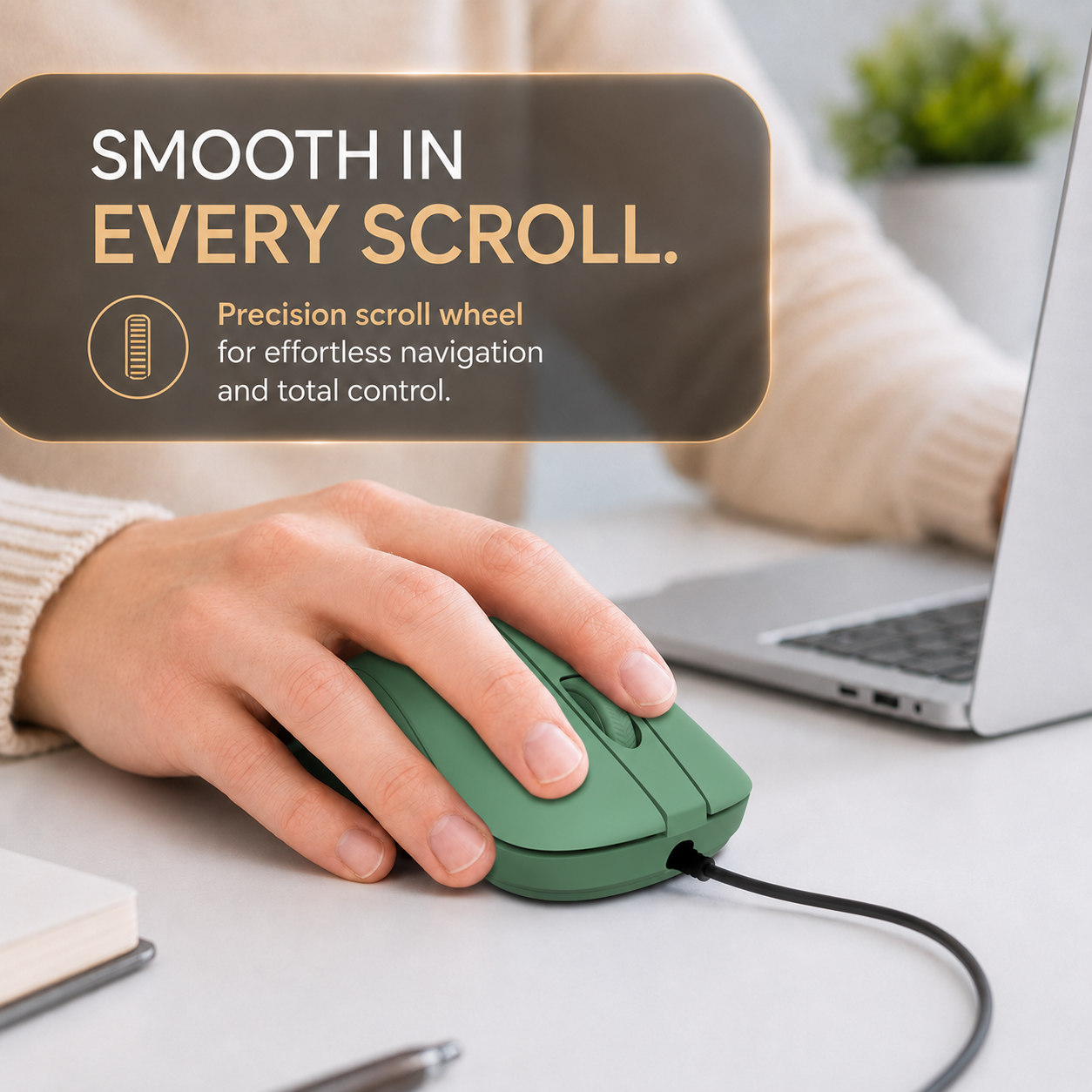 green smooth scrool