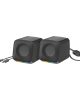 RGB LED Desktop Speakers, 2.0CH, 6W RMS, USB Powered- SPU05L