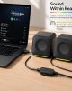 RGB LED Desktop Speakers, 2.0CH, 6W RMS, USB Powered- SPU05L