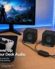 RGB LED Desktop Speakers, 2.0CH, 6W RMS, USB Powered- SPU05L